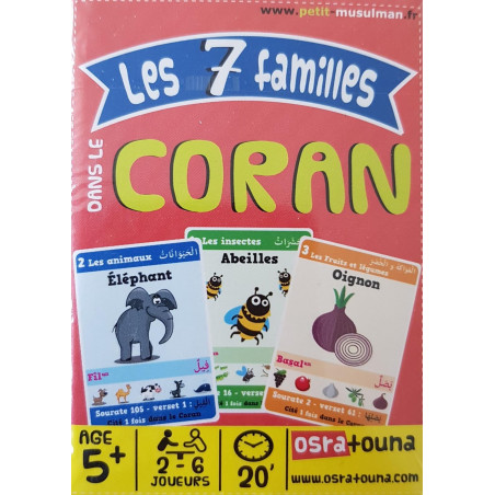 Jeu de 7 familles dans le Coran (2 à 6 joueurs - Dès 5 ans)