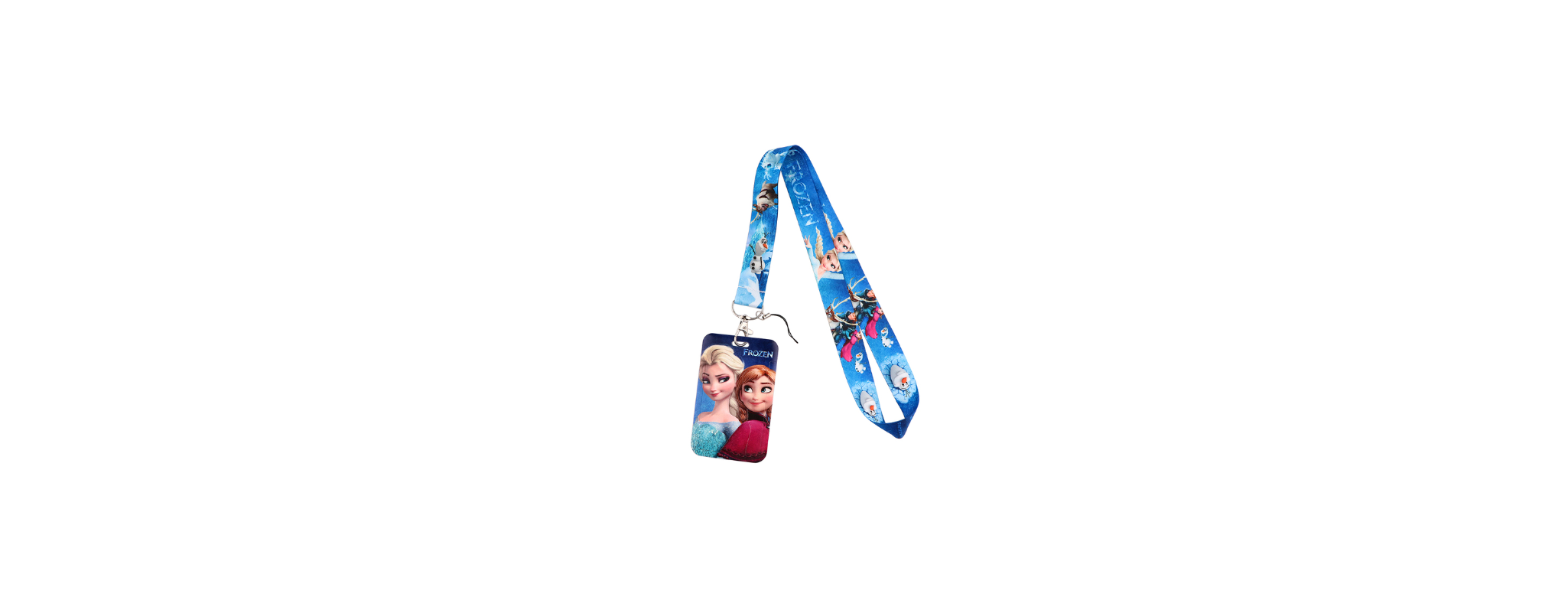 Porte badge Tour de cou Disney Reine des Neiges -Esla et Anna 2