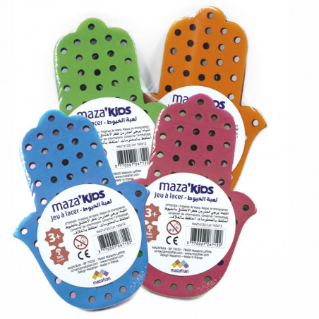 Jeu de laçage Main / Khamsa Montessori