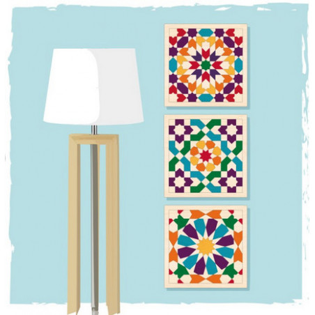 Coffret de 3 mosaïques décoratives à peindre