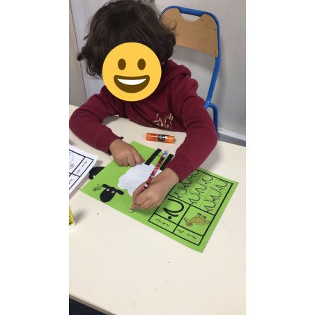 Fiche PDF Lettres arabes pour 3-4ans (lettres isolées)