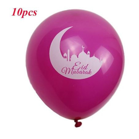 Lot de 10 Ballons Dorés spécial EID MUBARAK