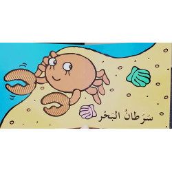 Les animaux de la mer - Livres à toucher en arabe
