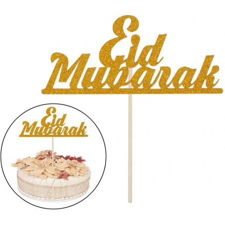 Décoration gâteau "Eid Mubarak"