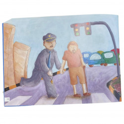 Un agent de la circulationشرطي السير