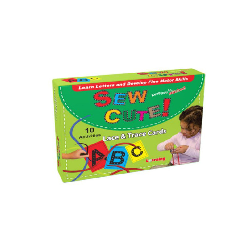 carte de lettres avec les lacets 