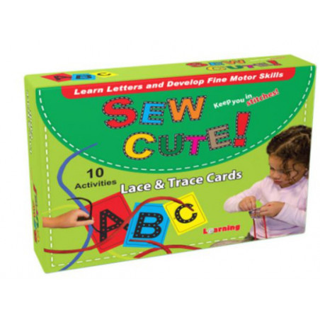 carte de lettres avec les lacets 